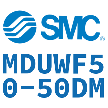 Rod side flange type flat cylinder-MDUWF50-50DM