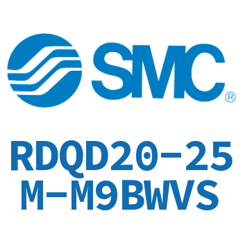 Double clevis type thin cylinder with air cushion-RDQD20-25M-M9BWVS