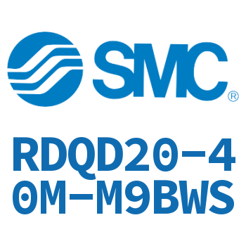Double clevis type thin cylinder with air cushion-RDQD20-40M-M9BWS