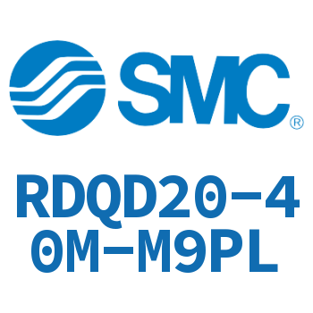 Double clevis type thin cylinder with air cushion-RDQD20-40M-M9PL