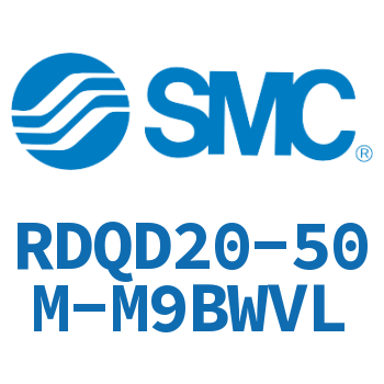 Double clevis type thin cylinder with air cushion-RDQD20-50M-M9BWVL
