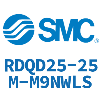 Double clevis type thin cylinder with air cushion-RDQD25-25M-M9NWLS