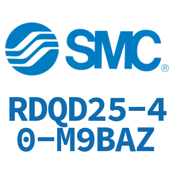 Double clevis type thin cylinder with air cushion-RDQD25-40-M9BAZ