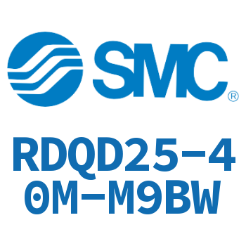 Double clevis type thin cylinder with air cushion-RDQD25-40M-M9BW