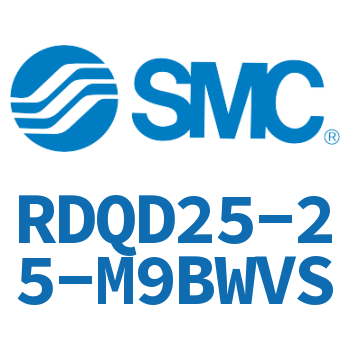Double clevis type thin cylinder with air cushion-RDQD25-25-M9BWVS