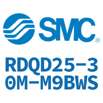 Double clevis type thin cylinder with air cushion-RDQD25-30M-M9BWS