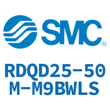 Double clevis type thin cylinder with air cushion-RDQD25-50M-M9BWLS