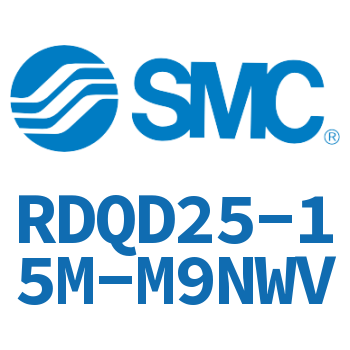 Double clevis type thin cylinder with air cushion-RDQD25-15M-M9NWV
