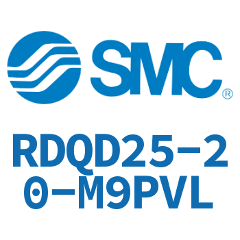 Double clevis type thin cylinder with air cushion-RDQD25-20-M9PVL