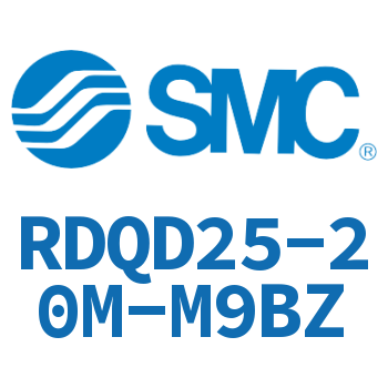 Double clevis type thin cylinder with air cushion-RDQD25-20M-M9BZ