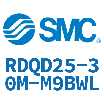 Double clevis type thin cylinder with air cushion-RDQD25-30M-M9BWL