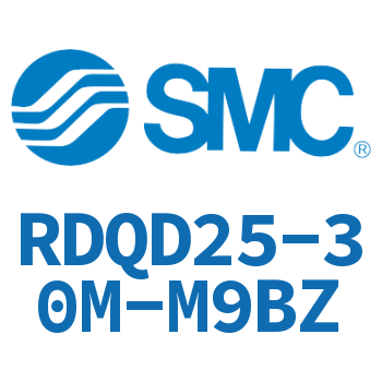 Double clevis type thin cylinder with air cushion-RDQD25-30M-M9BZ