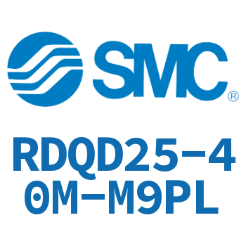Double clevis type thin cylinder with air cushion-RDQD25-40M-M9PL
