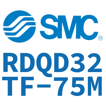 Double clevis type thin cylinder with air cushion-RDQD32TF-75M