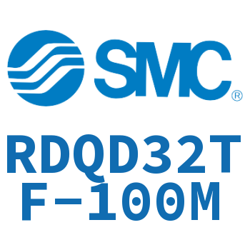 Double clevis type thin cylinder with air cushion-RDQD32TF-100M