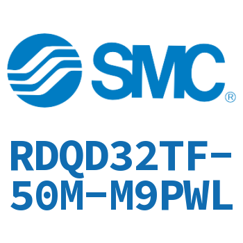 Double clevis type thin cylinder with air cushion-RDQD32TF-50M-M9PWL