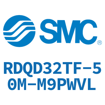 Double clevis type thin cylinder with air cushion-RDQD32TF-50M-M9PWVL