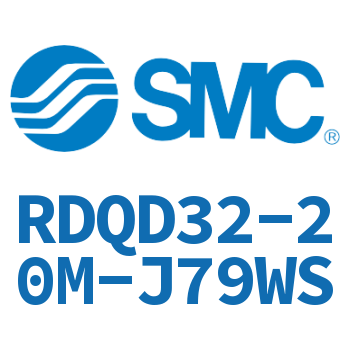 Double clevis type thin cylinder with air cushion-RDQD32-20M-J79WS