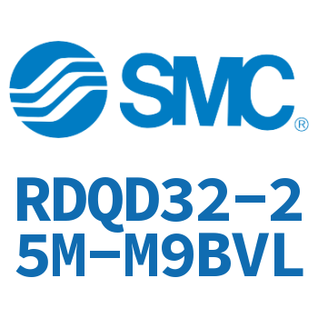 Double clevis type thin cylinder with air cushion-RDQD32-25M-M9BVL