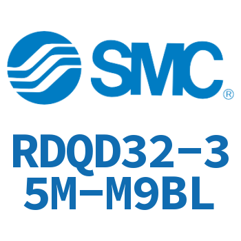 Double clevis type thin cylinder with air cushion-RDQD32-35M-M9BL