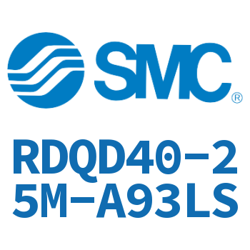 Double clevis type thin cylinder with air cushion-RDQD40-25M-A93LS