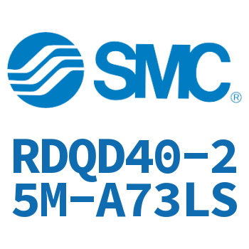 Double clevis type thin cylinder with air cushion-RDQD40-25M-A73LS