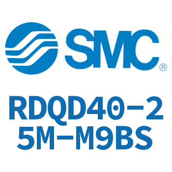 Double clevis type thin cylinder with air cushion-RDQD40-25M-M9BS