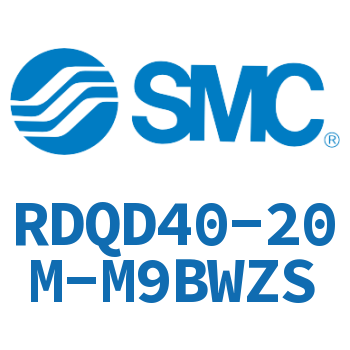 Double clevis type thin cylinder with air cushion-RDQD40-20M-M9BWZS