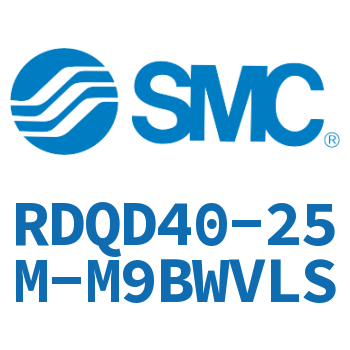 Double clevis type thin cylinder with air cushion-RDQD40-25M-M9BWVLS