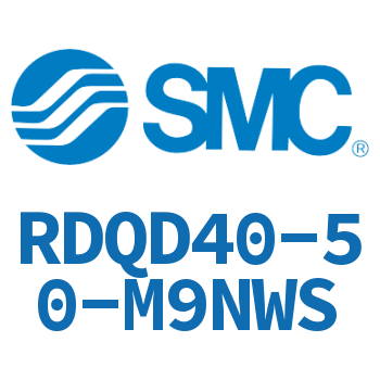 Double clevis type thin cylinder with air cushion-RDQD40-50-M9NWS