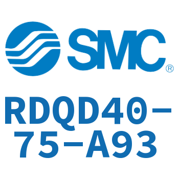 Double clevis type thin cylinder with air cushion-RDQD40-75-A93