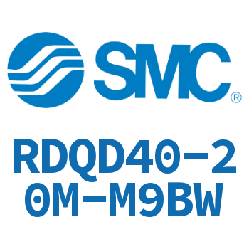 Double clevis type thin cylinder with air cushion-RDQD40-20M-M9BW