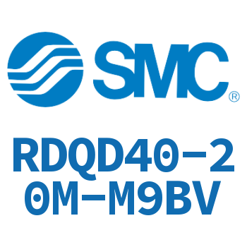 Double clevis type thin cylinder with air cushion-RDQD40-20M-M9BV