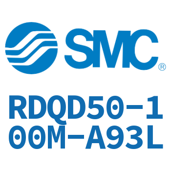 Double clevis type thin cylinder with air cushion-RDQD50-100M-A93L