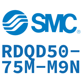Double clevis type thin cylinder with air cushion-RDQD50-75M-M9N