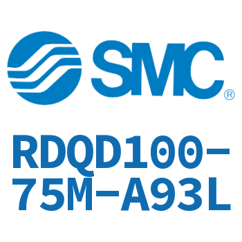 Double clevis type thin cylinder with air cushion-RDQD100-75M-A93L