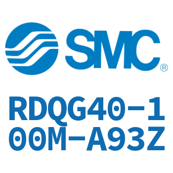 Slim cylinder with air cushion/head side flange-RDQG40-100M-A93Z