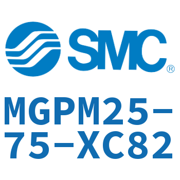 薄型导杆气缸 MGPM25-75-XC82