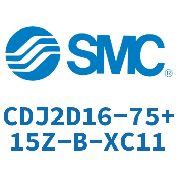 双耳环型迷你气缸 CDJ2D16-75+15Z-B-XC11