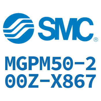 薄型导杆气缸 MGPM50-200Z-X867