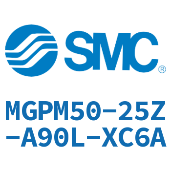薄型导杆气缸 MGPM50-25Z-A90L-XC6A