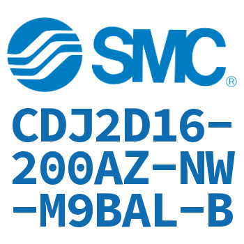 双耳环型迷你气缸 CDJ2D16-200AZ-NW-M9BAL-B