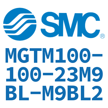 Sliding bearing/cylinder with rotary table-MGTM100-100-23M9BL-M9BL2