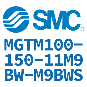 Sliding bearing/cylinder with rotary table-MGTM100-150-11M9BW-M9BWS