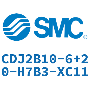 迷你气缸 CDJ2B10-6+20-H7B3-XC11