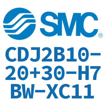 迷你气缸 CDJ2B10-20+30-H7BW-XC11