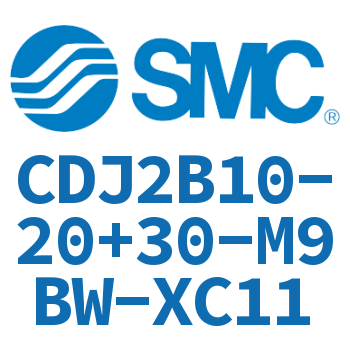 迷你气缸 CDJ2B10-20+30-M9BW-XC11