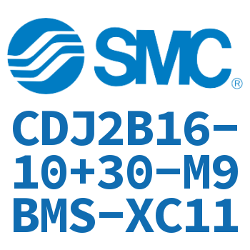 迷你气缸 CDJ2B16-10+30-M9BMS-XC11