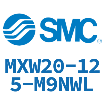 气动滑台气缸-MXW20-125-M9NWL