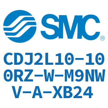 脚座型不锈钢迷你气缸 CDJ2L10-100RZ-W-M9NWV-A-XB24